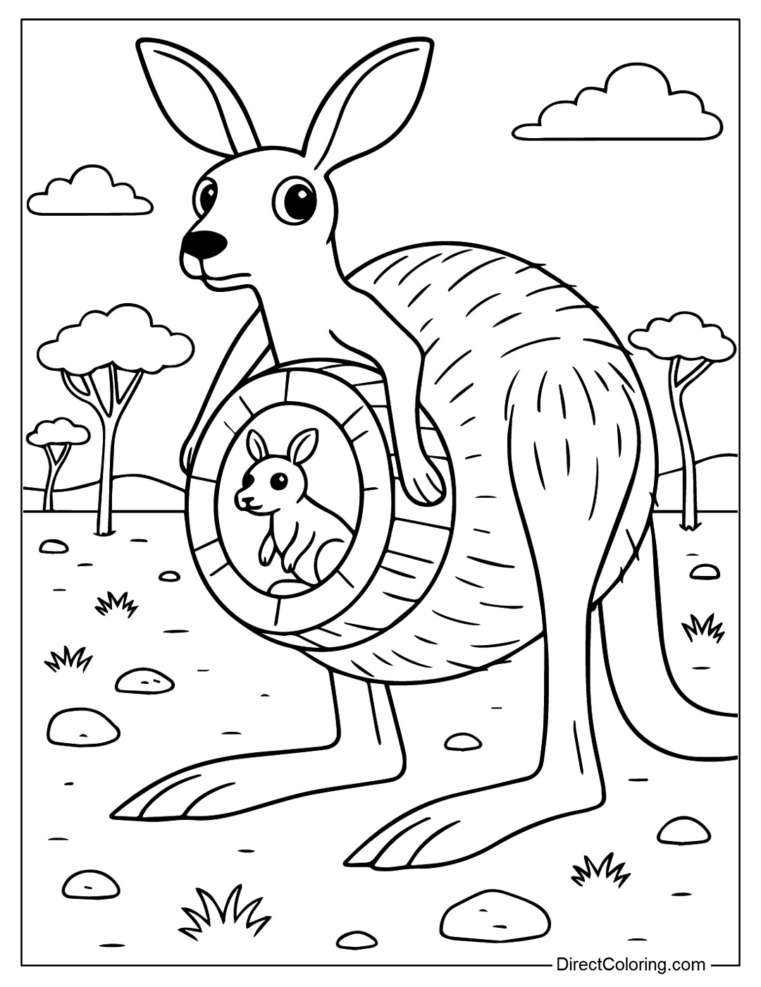 Cocossini Mama Coloring Page